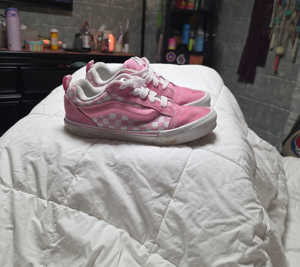Womens Vans Pink And White